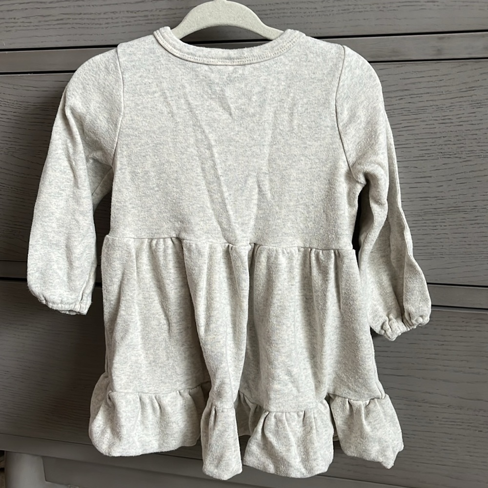 Little One Shop Cream Ruffle Dress - Picture 5 of 5